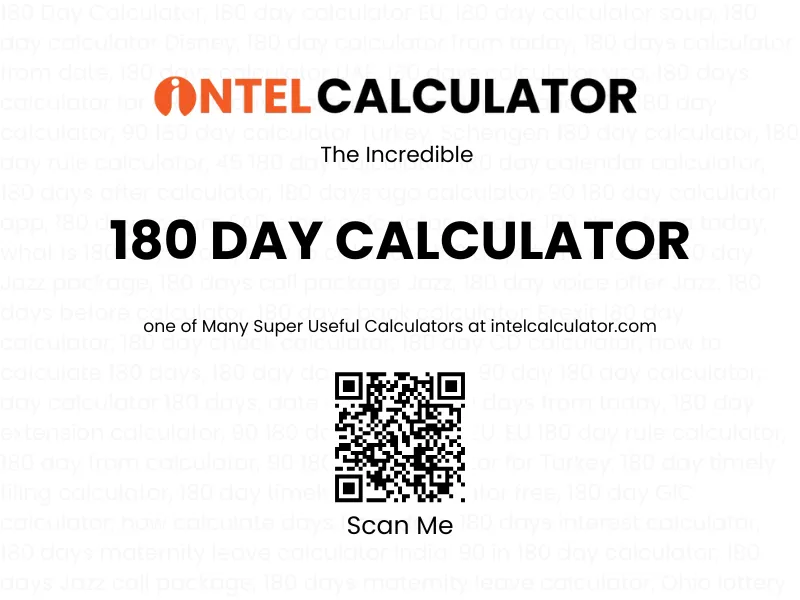 180 Day Calculator | Find Date 180 Days From Today