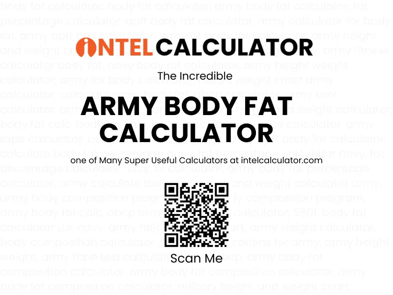 Army Body Fat Calculator – Calculate Body Fat Using Army Standards