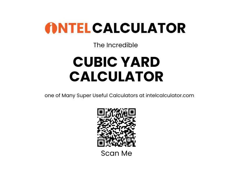 Cubic Yard Calculator — Calculate Cubic Yards for Any Project