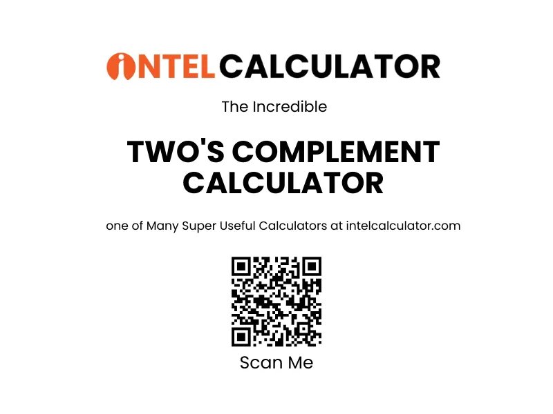 Two’s Complement Calculator – Get Binary Values Instantly