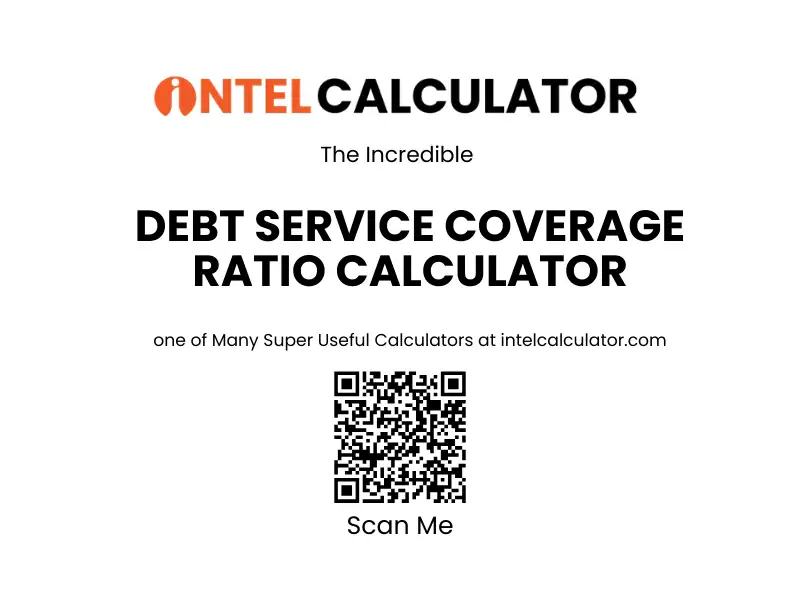 Debt Service Coverage Ratio Calculator — Free DSCR Tool