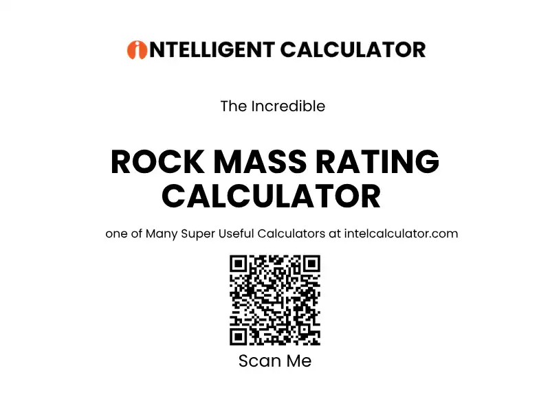 Rock Mass Rating Calculator – Classify Rock Quality Instantly